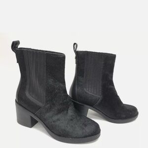 UGG Camden exotic  Black calf hair Ankle Booties size 8.5  $220